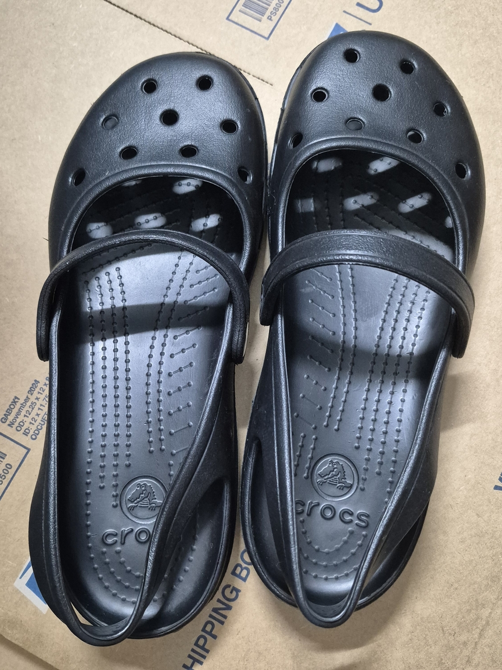 Crocs Women's Black Classic Mary Jane Clogs